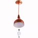 Lustre Pendente Gota Media Alumínio 30cm Cobre + Lampadas