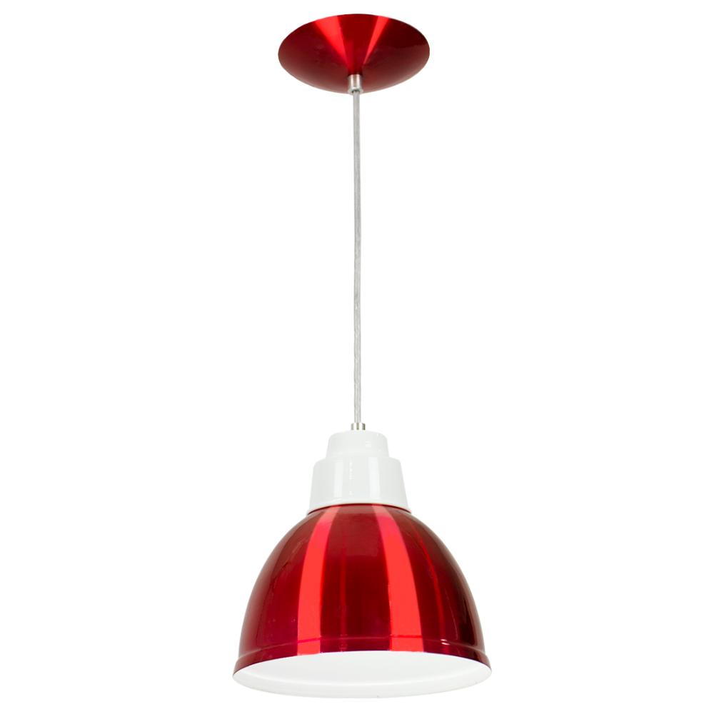 Lustre Pendente Karina De Alumínio Cereja
