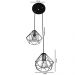 Lustre Pendente Luminária Diamante Aramado Duplo Branco