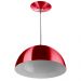 Lustre Pendente Meia Lua 40cm Alumínio Cereja Magnifico