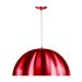 Lustre Pendente Meia Lua 40cm Alumínio Cereja Magnifico
