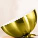 Lustre Pendente Meia Lua 40cm Alumínio Dourado Magnifico!!