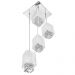 Lustre Pendente Quadclear Organza Quadrado Branco Magnífico