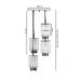 Lustre Pendente Quadclear Organza Quadrado Branco Magnífico