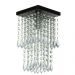 Lustre Plafon De Cristal Acrilico Spark Preto Maravilhoso