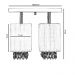 Lustre Plafon Quadclear Organza Quadrado Marrom Maravilhoso