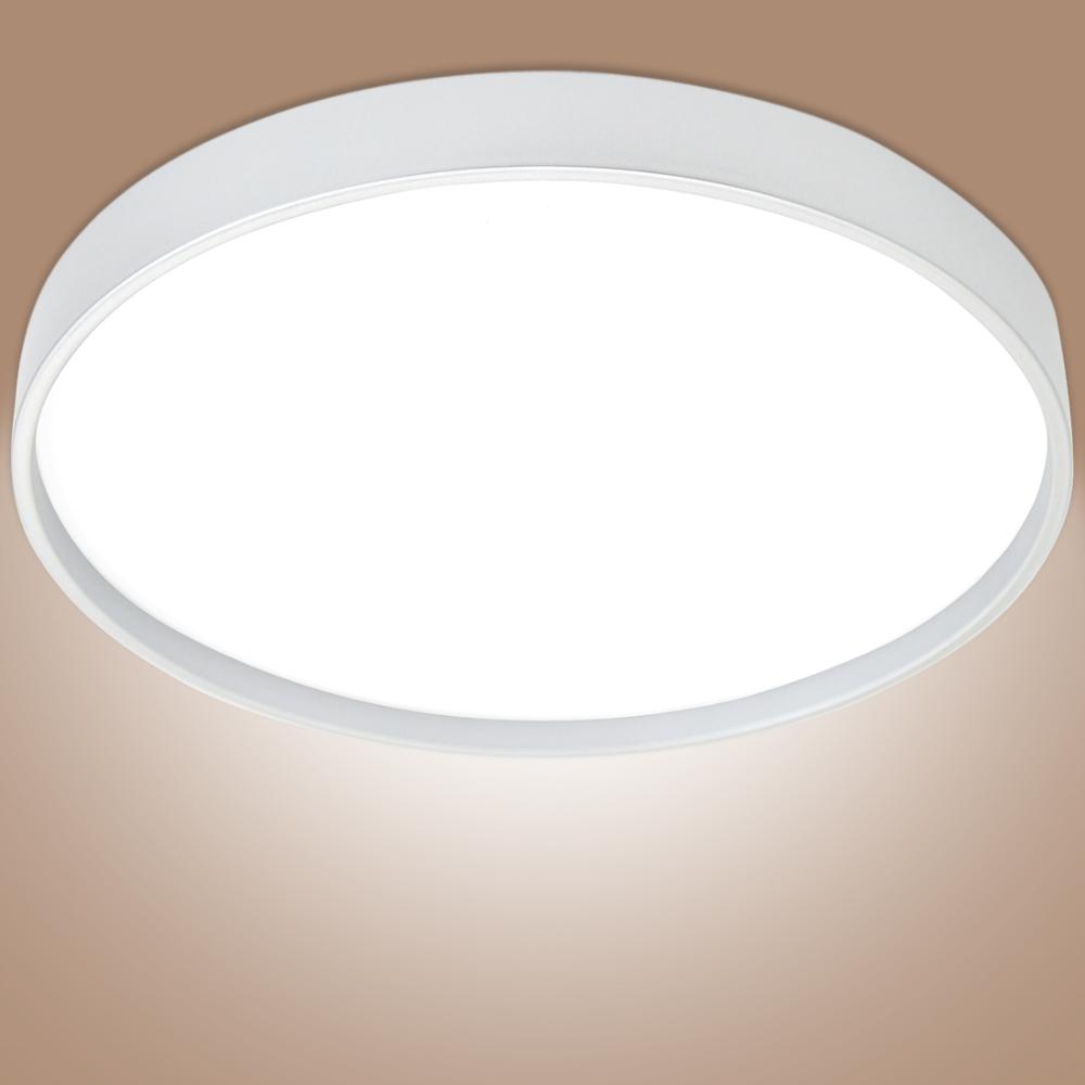 Lustre Plafon Space Redondo Branco 33x3.5 cm 4000K