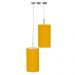 Pendente Cilindrica Duplo De Cupula 14x25cm Amarelo