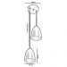 Pendente Cone Bala Sadan Aluminio Duplo Branco