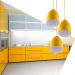 Pendente Cone Bala Sadan Aluminio Triplo Amarelo