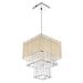 Pendente Cupula Cristal Acr Marrycrilic Bege Com Deslocador