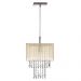 Pendente Cupula Cristal Acr Marrycrilic Bege Com Deslocador
