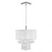 Pendente Cupula Cristal Acr Marrycrilic Branco c/ Deslocador