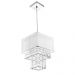 Pendente Cupula Cristal Acr Marrycrilic Branco c/ Deslocador