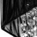 Pendente Cupula Cristal Acr Marrycrilic Preto Com Deslocador