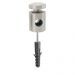 Pendente Cupula Cristal Acr Marrycrilic Rosa com Deslocador