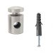 Pendente Cupula Cristal Acr Marrycrilic Rosa com Deslocador