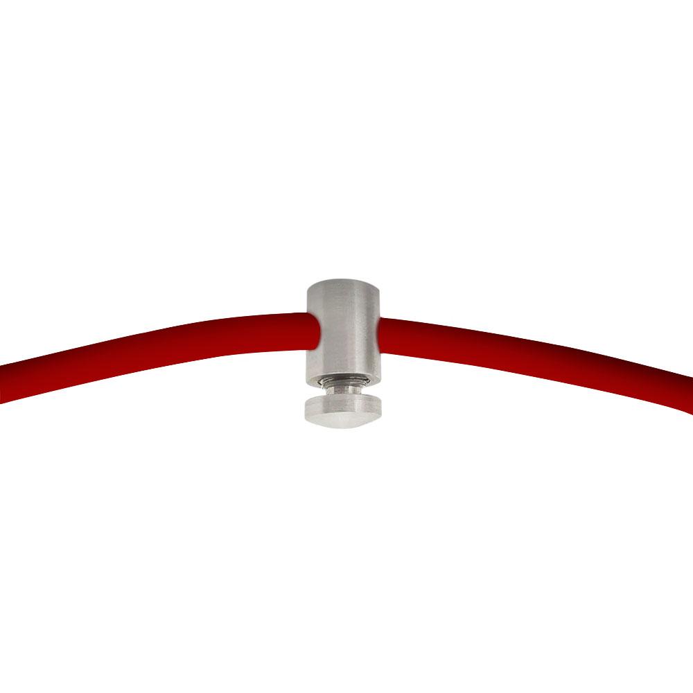 Pendente Cupula Cristal Acr Marrycrilic Rosa com Deslocador