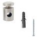 Pendente Cupula Cristal Acr. Manucrilic + Deslocador Bege