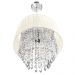 Pendente Cupula Cristal Acr. Manucrilic + Deslocador Bege