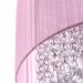 Pendente Cupula Cristal Acr. Manucrilic + Deslocador Rosa