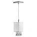 Pendente De Cupula Quadrado Clearfio Cristal Acrílico Branco
