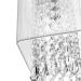 Pendente De Cupula Quadrado Clearfio Cristal Acrílico Branco