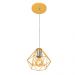 Pendente Diamante Aramado Amarelo com Prata Fabuloso