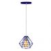 Pendente Diamante Aramado Azul com Prata Fabuloso