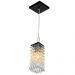 Pendente Quadrado Clearcrillic Cristal Acrílico Preto