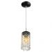 Pendente Redondo Clearcrillic Cristal Acrílico Preto
