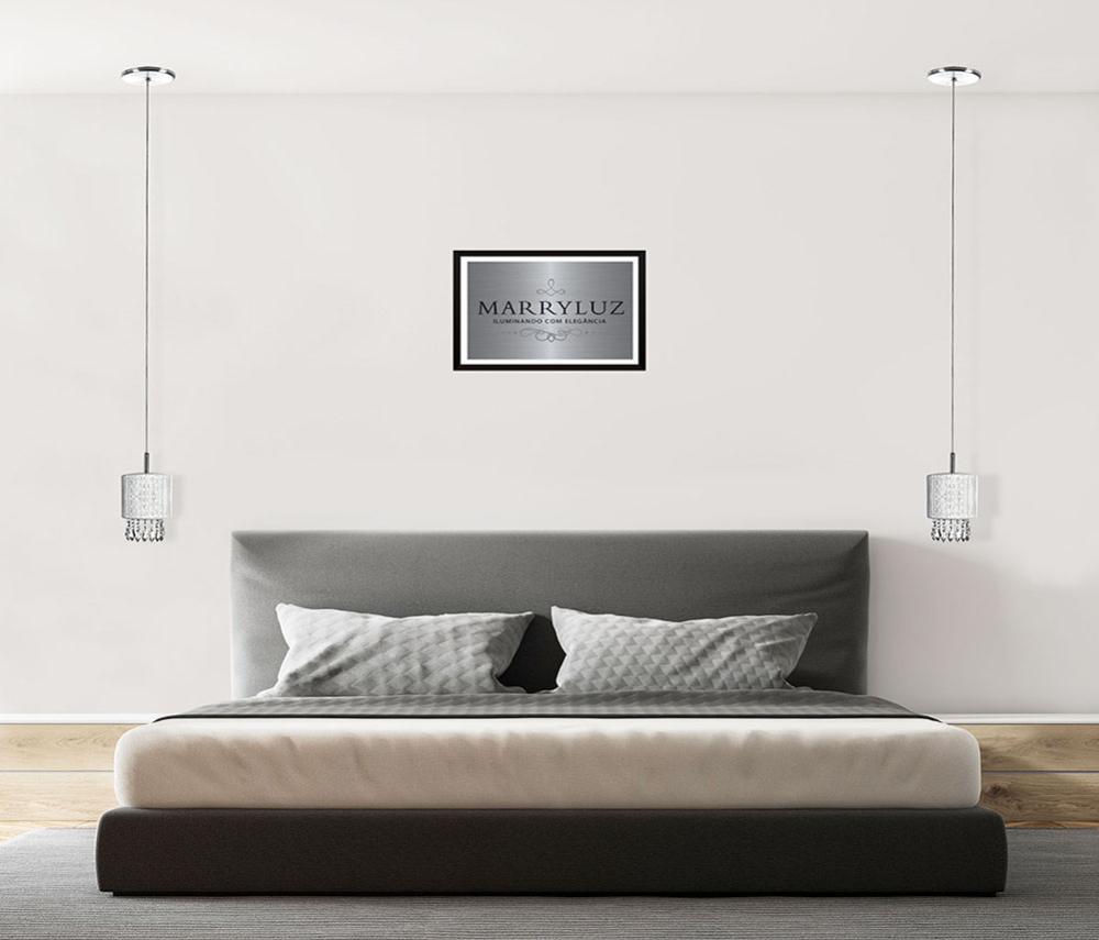 Pendente de Cupula Redondo ClearFio Cristal Acrílico Branco