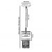 Pendente de Cupula Redondo ClearFio Cristal Acrílico Branco