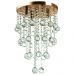 Plafon De Cristal Legitimo Classic Round Long 32 Cobre