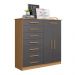 Cômoda 2 Portas 8 Gavetas New Verona - Albatroz Móveis
