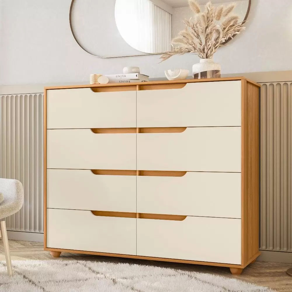 Cômoda 8 Gavetas Flex Doble - Móveis Albatroz