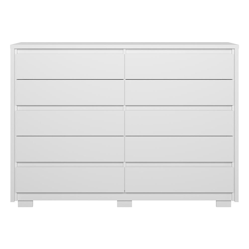 Cômoda Duetto 10 Gavetas Branco - Móveis Albatroz