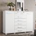 Cômoda Fontana 2 Portas e 7 Gavetas Branco Fosco - Móveis Albatroz