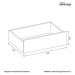 Cômoda Turquesa 1 Porta e 4 Gavetas Quadriflex Branco/Azul Matte - Móveis Albatroz