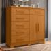 Cômoda Xangai 2 Portas e 6 Gavetas Cinamomo - Móveis Albatroz