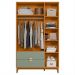 Guarda Roupa Ipê 3 Portas e 2 Gavetas Cinamomo/Sálvia - Móveis Albatroz