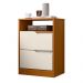Mesa de Cabeceira Sole 2 Gavetas Flex Off White/Cinamomo - Móveis Albatroz