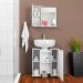 Conjunto Gabinete Pequin C/ Espelheira Genova Branco