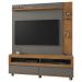 Home Estante Rack Buzios Para TV 60 Polegadas Com Rodízios Naturale/Titanium