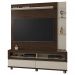 Home Estante Rack Buzios Para TV 60 Polegadas Com Rodízios Nogal/Off White