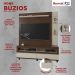 Home Estante Rack Buzios Para TV 60 Polegadas Com Rodízios Nogal/Off White