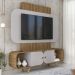 Home Estante Rack Embau Para TV até 75 Polegadas Cinamomo/Off White