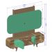 Home Estante Rack Embau Para TV até 75 Polegadas Naturale/Pistache