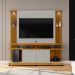 Home Sala TV 60Pol. York LED Naturale/Off White/Ripado