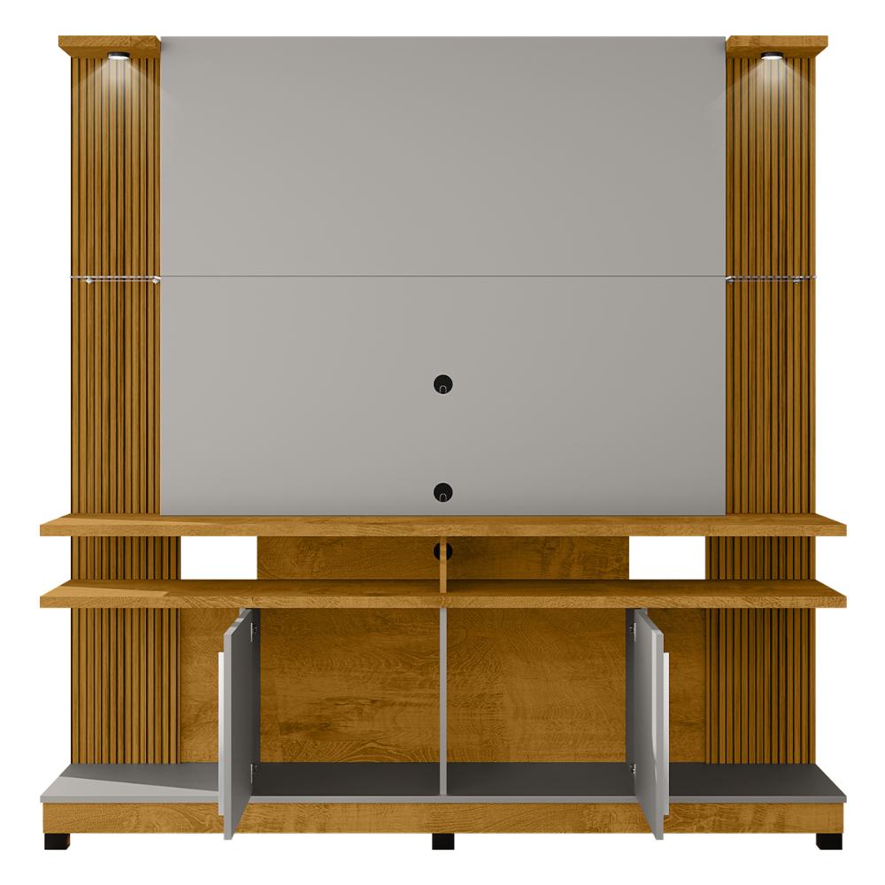 Home Sala TV 60Pol. York LED Naturale/Off White/Ripado